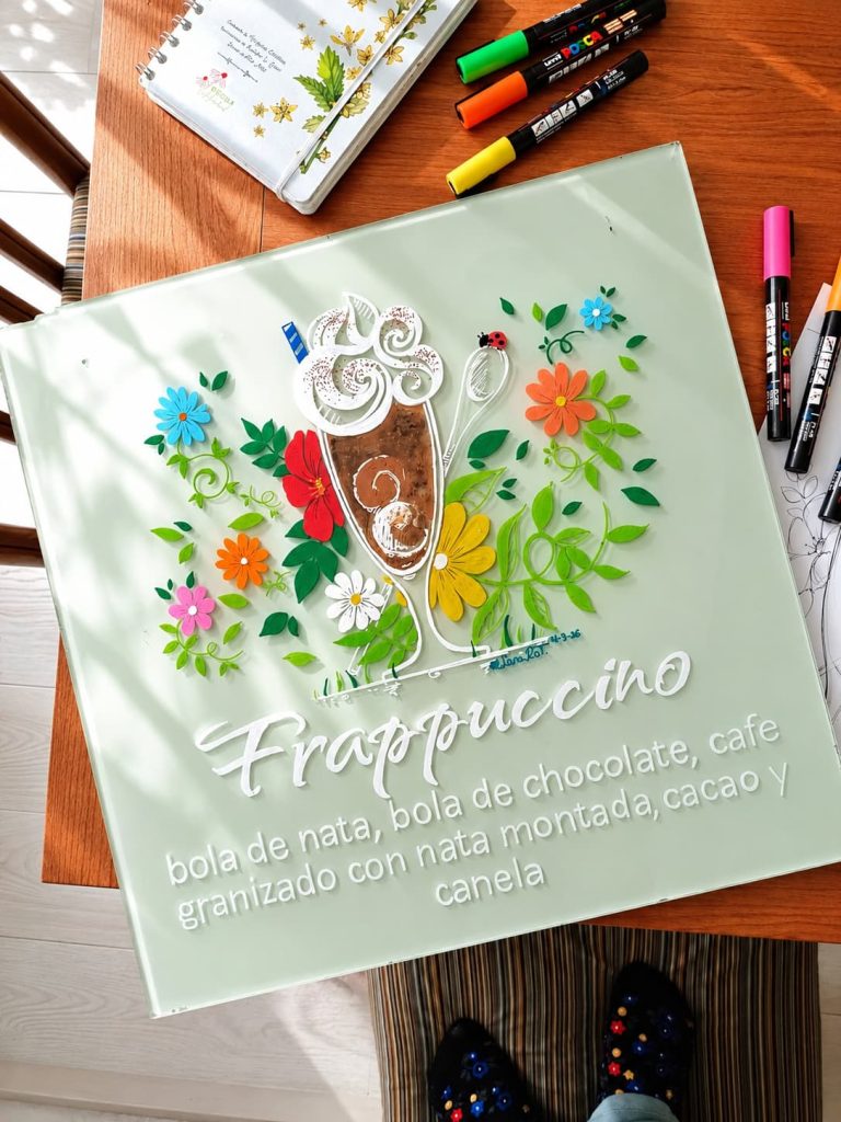cartel frappuccino helados italianos gran via 26 a red
